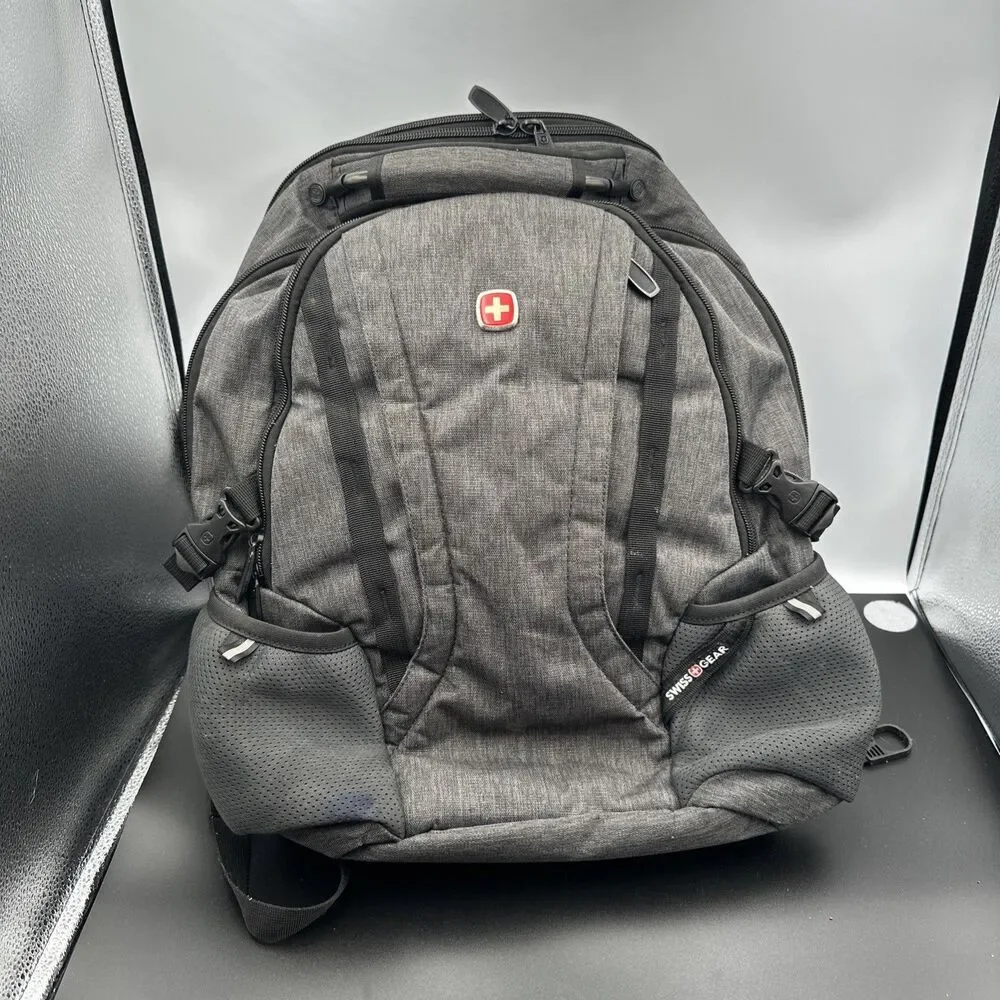 SwissGear ScanSmart Airflow Laptop Backpack Gray Travel School Carry On Bag